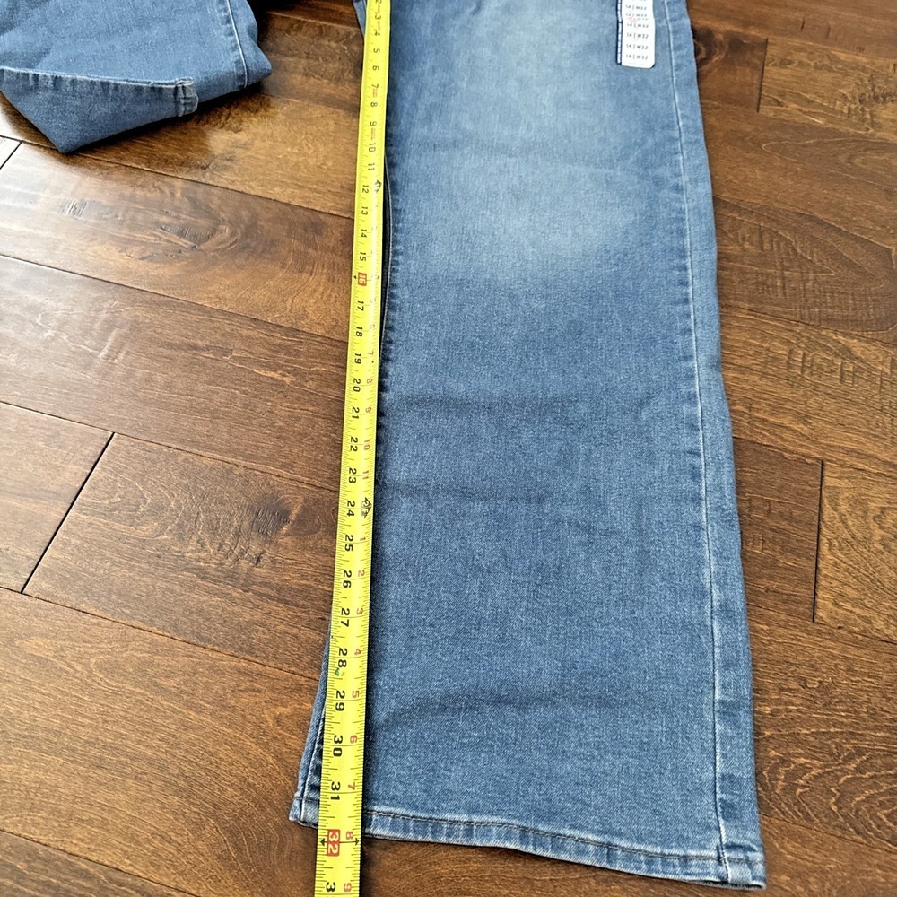 Levi Strauss Signature Gold High Rise Loose Straight Jeans Women Size 14 W32 - Picture 5 of 10